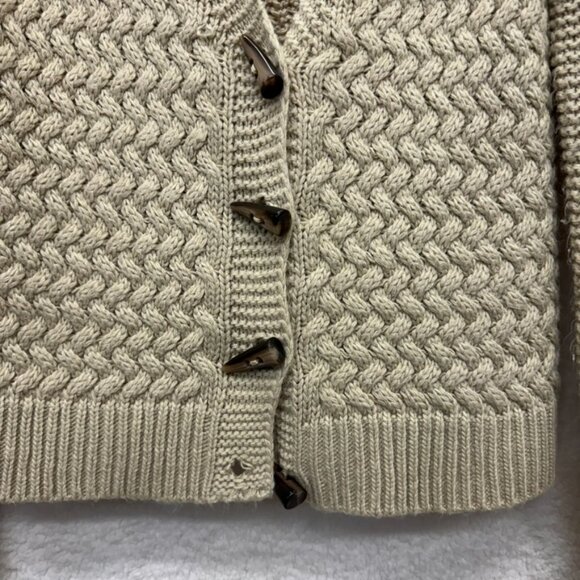 Small - PAMELA LOVE - Oversized Beige Soft Cardigan Rent the Runway $275 msrp - Picture 8 of 12